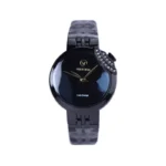 ساعت عقربه ای ویتوریا زنانه فلزی صفحه مشکی آینه ای VT 3410/6