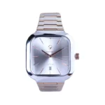 ساعت مچی ویتوریا مردانه فلزی نقره ای رزگلد قاب مربع VT 3443/3