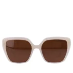 عینک آفتابی زنانه ووگ فریم کرم شیشه قهوه ای S 8592/2