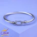 دستبند استیل زنانه بنگل سیمی 1089