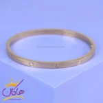 دستبند استیل زنانه کارتیر النگویی طلایی | ST 4011/2