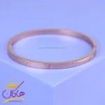 دستبند استیل زنانه کارتیر النگویی رزگلد | ST 4011/3