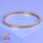 دستبند استیل زنانه کارتیر نگین دار النگویی | ST 4015/2