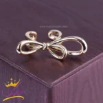 انگشتر استیل زنانه فشن پاپیون طلایی | SP 1293