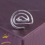 انگشتر استیل زنانه مارپیچ مینیمال نقره ای | SP 1670
