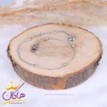 دستبند استیل زنانه زنجیر آلبرنادو نقره ای | st 4281