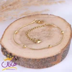 دستبند استیل زنانه زنجیر و گوی | st 4284