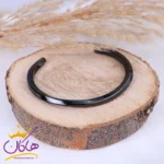 دستبند مردانه بنگل پیچی مشکی st 4347