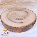 دستبند استیل زنانه زنجیر نقره ای | xp 5052