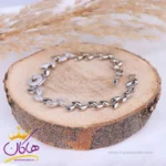 دستبند استیل زنانه زنجیر گندمی | xp 5111