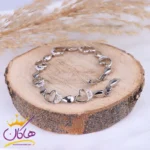 دستبند استیل زنانه زنجیر تمام قلب و اشکی | xp 5473