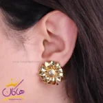 گوشواره زنانه استیل گل آفتابگردان sp 11242