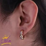 گوشواره استیل ژوپینگ حلقه ای کنگره ای xp 25255