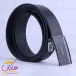 کمربند چرم طبیعی مردانه مشکی Wonderful