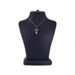 گردنبند استیل زنانه آویز قلب سلطنتی طلایی | xp 41624