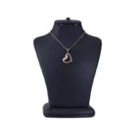گردنبند استیل ژوپینگ زنانه آویز قلب طلایی | xp 41705