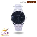 ساعت الکسا مردانه فلزی صفحه مشکی 0074/5