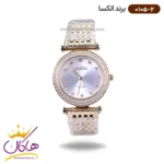 ساعت الکسا زنانه فلزی طلایی نگین دار 0105/2