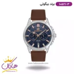 ساعت بیگوتی مردانه بند چرمی قهوه ای دو زمانه کد BG.1.10521-3