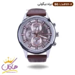 ساعت مچی بیگوتی مردانه بند چرمی قهوه ای BG 1.10422/2