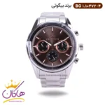 ساعت بیگوتی مردانه فلزی صفحه شامپاینی کد BG.1.10472-4 سه موتوره