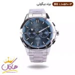 ساعت مچی بیگوتی مردانه فلزی صفحه آبی دو زمانه کد BG.1.10520-3