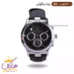 ساعت بیگوتی مردانه بند چرمی مشکی فول تایم کد BG.1.10523-1