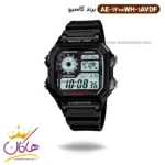 ساعت کاسیو مردانه رابر مشکی دیجیتالی AE-1200WH-1AVDF