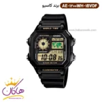 ساعت کاسیو مردانه رابر مشکی دیجیتالی AE-1200WH-1BVDF