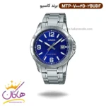 ساعت کاسیو مردانه فلزی صفحه سورمه ای MTP-V004D-2BUDF