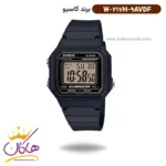 ساعت کاسیو مردانه رابر مشکی دیجیتالی W-217H-9AVDF