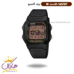 ساعت کاسیو مردانه رابر مشکی دیجیتالی W-800HG-9AVDF