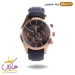 ساعت سیتیزن مردانه بند چرمی مدل G9109 رزگلد