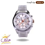 ساعت کرست مردانه فلزی نقره ای دو زمانه مدل 6228/2