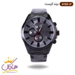 ساعت کرست مردانه فلزی مشکی سه موتوره مدل 6266/3