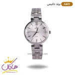 ساعت داتیس زنانه بند استیل نقره ای صفحه سفید 8517/7