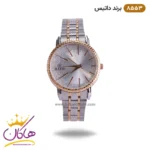 ساعت داتیس زنانه نقره ای رزگلد صفحه شاین 8553/3