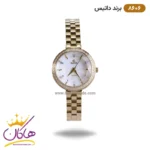 ساعت زنانه داتیس فلزی طلایی دور نگین 8606/1