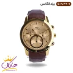 ساعت الگانس مردانه بند چرمی قهوه ای G2034/9