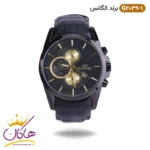 ساعت الگانس مردانه بند چرمی مشکی مدل G2039