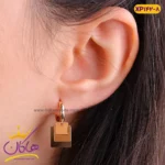 گوشواره استیل زنانه آویز مربع