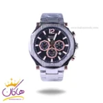 ساعت فروچی مردانه فلزی نقره ای صفحه مشکی FC03255/02