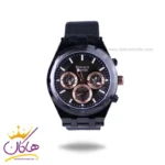 ساعت عقربه ای فروچی مردانه فلزی بند حصیری مشکی FC03290/05