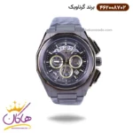 ساعت گرناویک مردانه فلزی دودی طلایی کرنوگراف 462008702