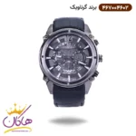 ساعت گرناویک مردانه بند چرم قاب دودی کرنوگراف 467004602