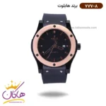 ساعت هابلوت مردانه بند رابر قاب رزگلد 777/8