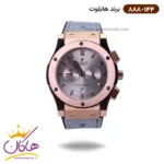ساعت هابلوت مردانه بند رابر طوسی کرنوگراف 888/144