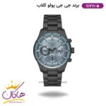 ساعت جی جی پولو مردانه فلزی صفحه آبی کد 11711/5 فول دیت