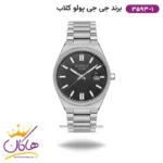 ساعت جی جی کلاب مردانه فلزی صفحه مشکی کد 3593/1