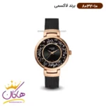 ساعت مچی زنانه لاکسمی مشکی نگین دار مدل 10-8032 Laxmi